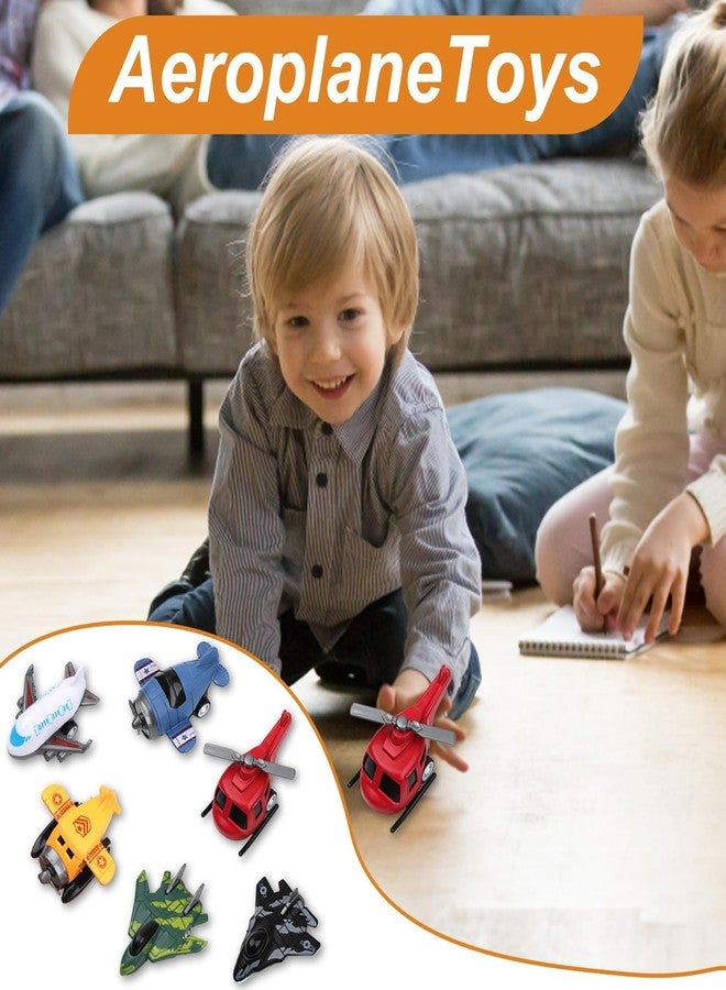 squishy 6PCS Aeroplane Toy for Kids, Aeroplane for Kids, Educational Role-Play Aircraft Models Ideal Favors and Imaginative Play | Interactive Action Toy for Indoor Play - Image 3